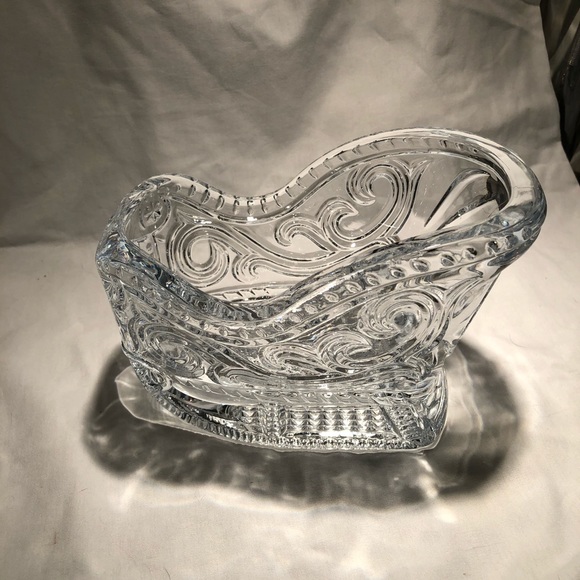 American Crystal Collection ‘Holiday Sleigh’ 24% Full Lead Crystal 7” - Picture 14 of 14